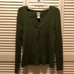 Army Green Maternity Cardigan